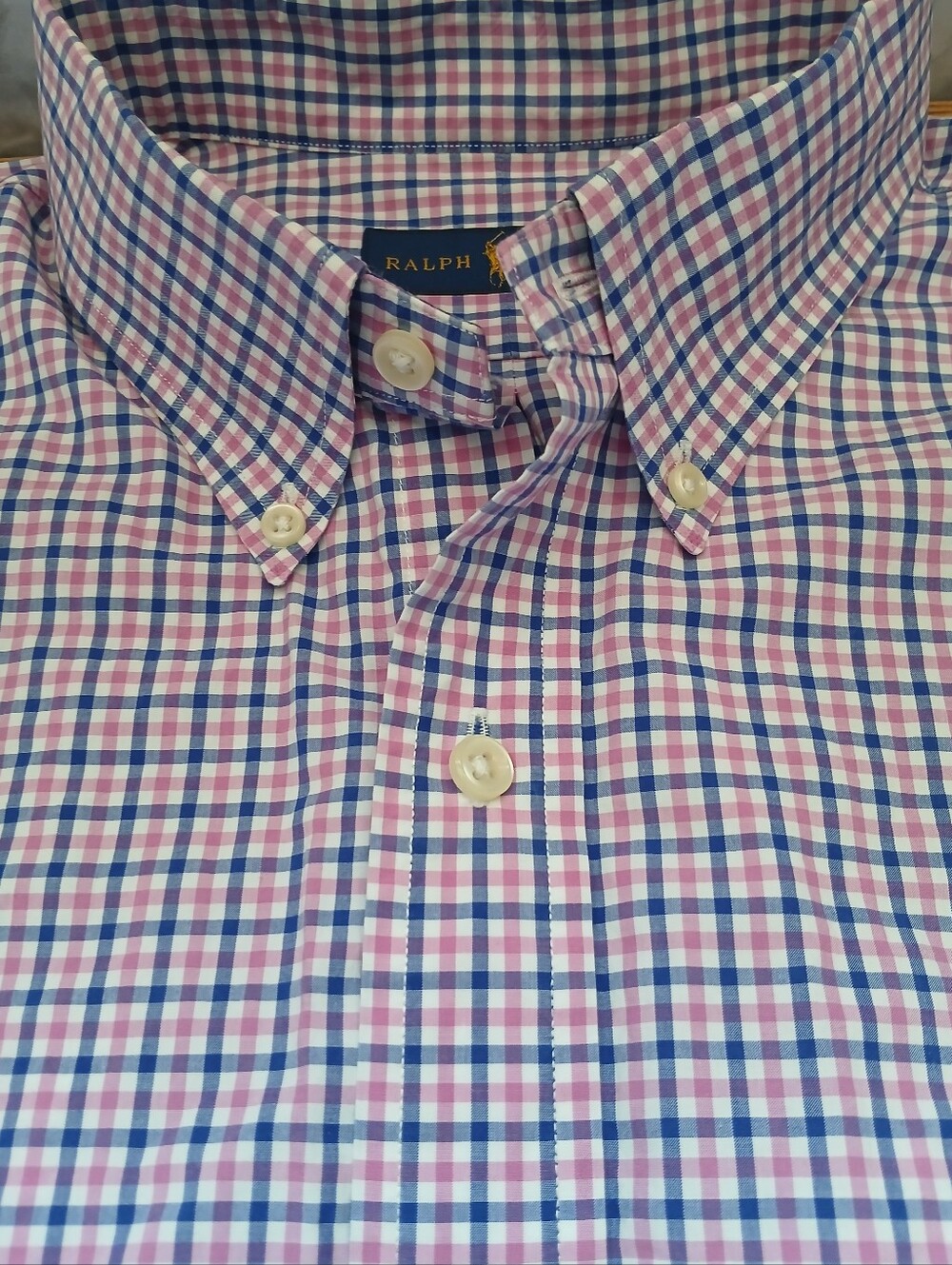 Ralph Lauren Men's Purple Check Button-Down Shirt